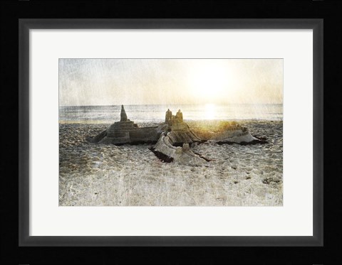 Framed Sand Castle I Print