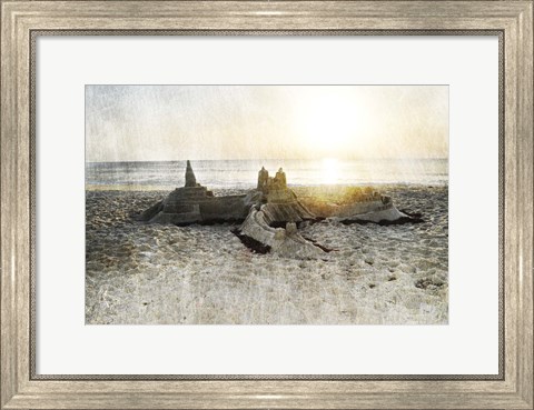 Framed Sand Castle I Print
