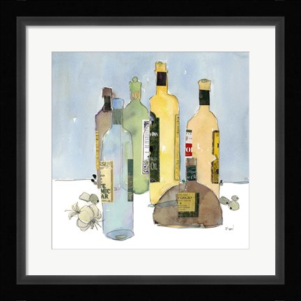 Framed Garlic and Oil II Print