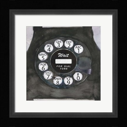Framed Phoning I Print
