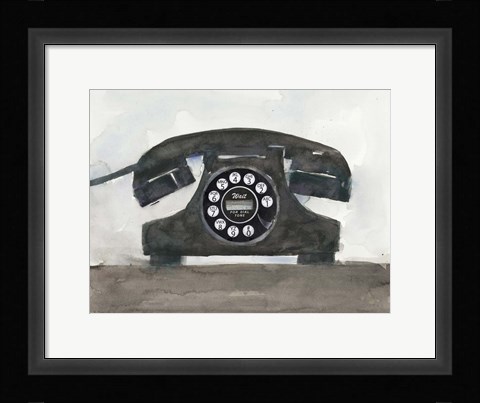 Framed Phoning II Print