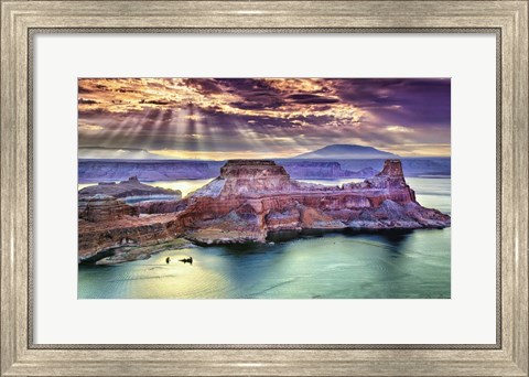 Framed Lake Canyon View II Print