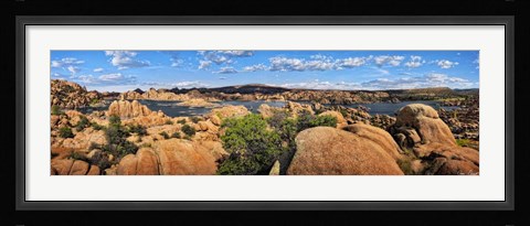 Framed Lake Canyon View V Print