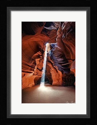 Framed Sun Shining Through Canyon II Print