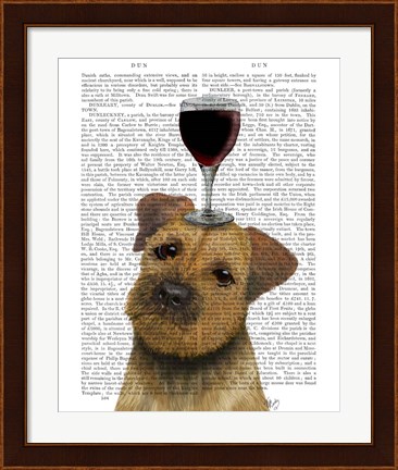 Framed Dog Au Vin, Border Terrier Print