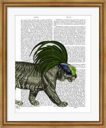 Framed Masked Tiger Print