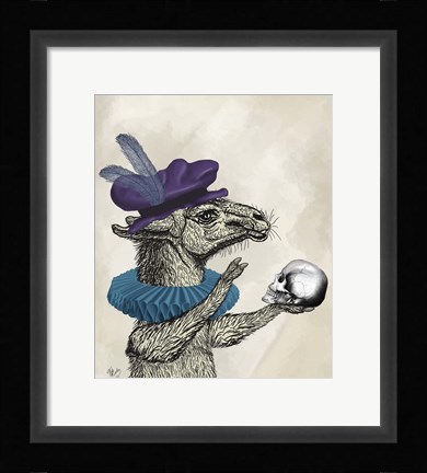 Framed Drama Llama Print