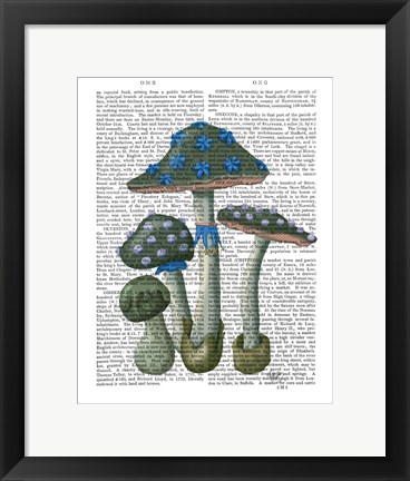 Framed Psychedelic Mushrooms 1 Print