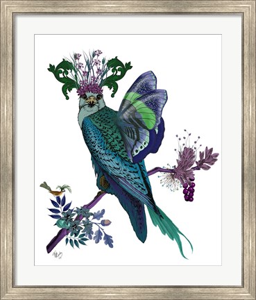 Framed Blue Falcon Print