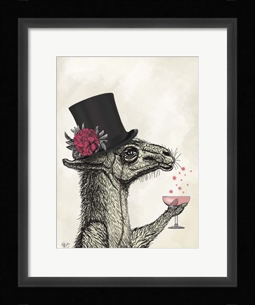 Framed Llama Lush 1 Print