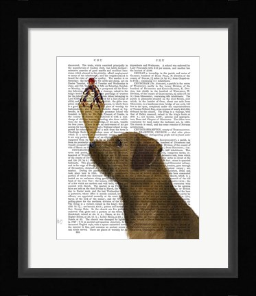 Framed Border Terrier Ice Cream Print