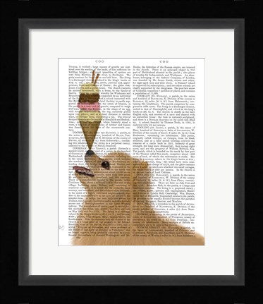 Framed Pomeranian Ice Cream Print