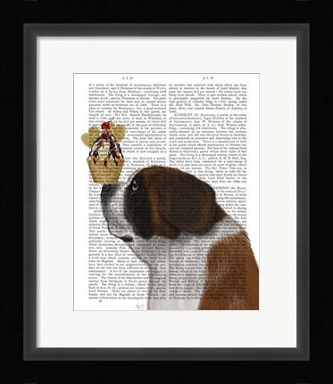 Framed St Bernard Ice Cream Print