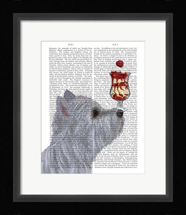 Framed Westie Ice Cream Print