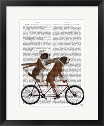 Framed St Bernard Tandem Print