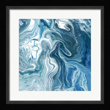 Framed Indigo Minerals II Print