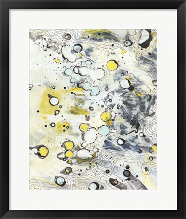 Framed Topo II Print