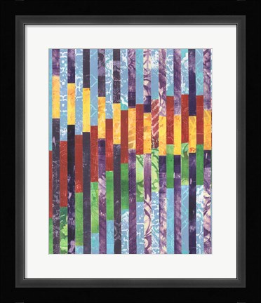 Framed Quilted Monoprints I Print