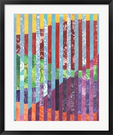 Framed Quilted Monoprints III Print