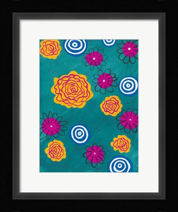 Framed Flower Pop I Print