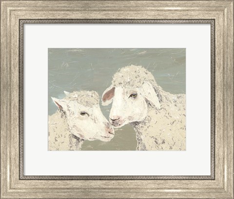 Framed Sweet Lambs II Print