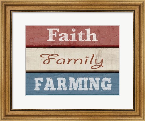 Framed Farm Sentiment V Print
