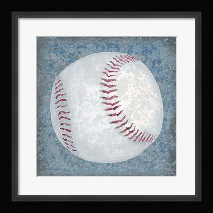 Framed Grunge Sporting III Print