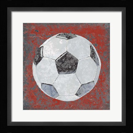 Framed Grunge Sporting IV Print