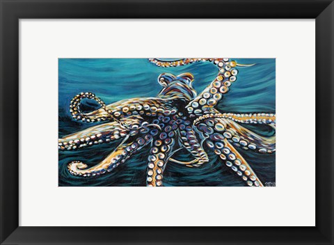 Framed Wild Octopus II Print