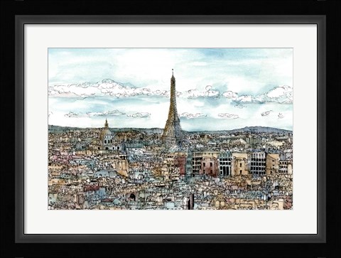 Framed European Afternoon II Print