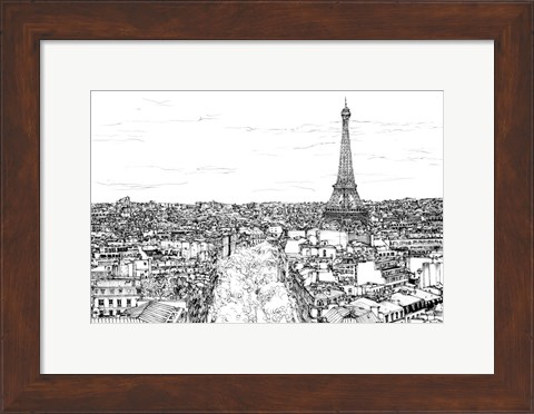 Framed Tour of Europe I Print