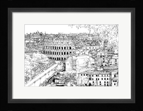 Framed Tour of Europe III Print