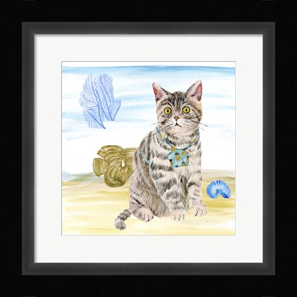 Framed Summer Purr Party II Print