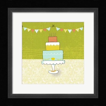 Framed Retro Birthday II Print