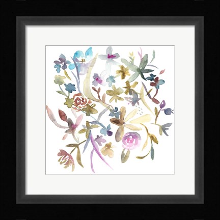 Framed Concord Florals I Print