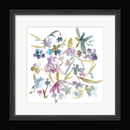 Framed Concord Florals II Print