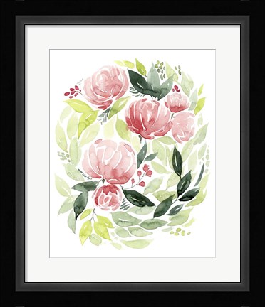 Framed Buoyant Bouquet I Print