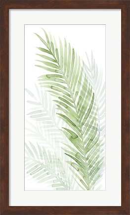 Framed Faint Palms I Print
