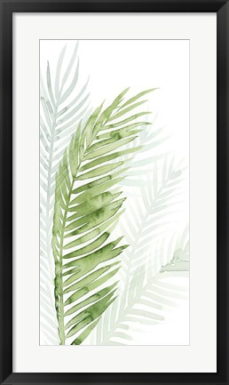 Framed Faint Palms II Print