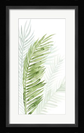 Framed Faint Palms II Print