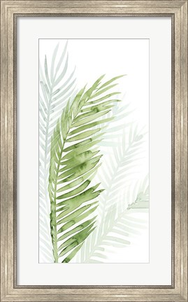 Framed Faint Palms II Print