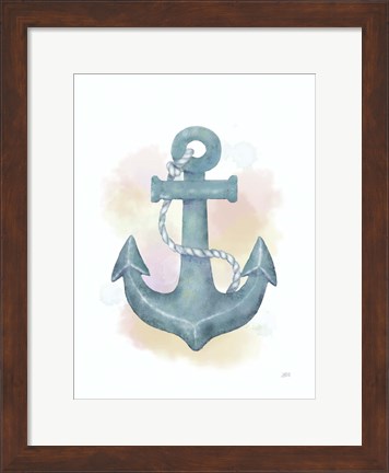 Framed Watercolor Anchor Print