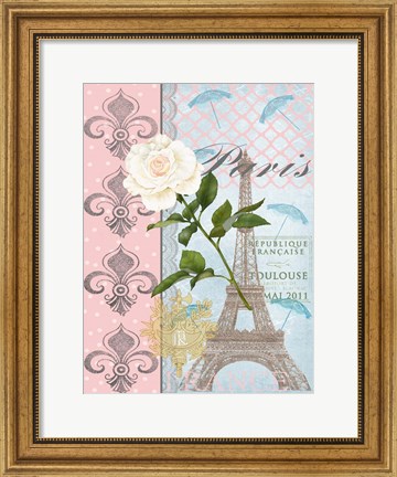 Framed La Vie en Rose II Print