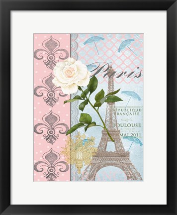 Framed La Vie en Rose II Print