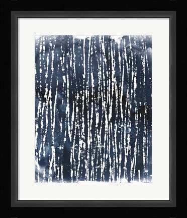 Framed Indigo Ink Motif III Print