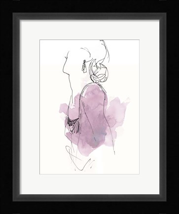 Framed Fashion Splash I Print