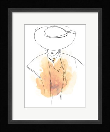 Framed Fashion Splash III Print