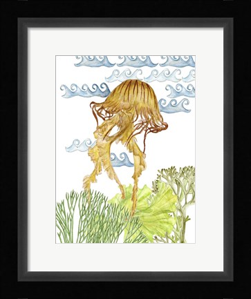 Framed Undersea Creatures IV Print