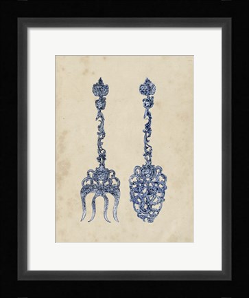 Framed Antique Utensils I Print