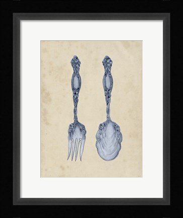 Framed Antique Utensils II Print